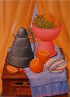 Botero, Fernando - Abstract oil painting.